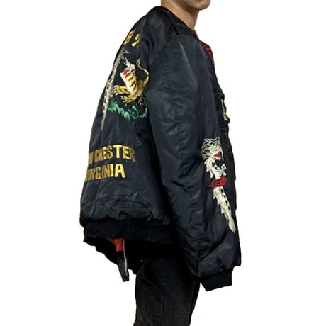 【USED】70'S EMBROIDERY SOUVENIR MA-1 KOREA