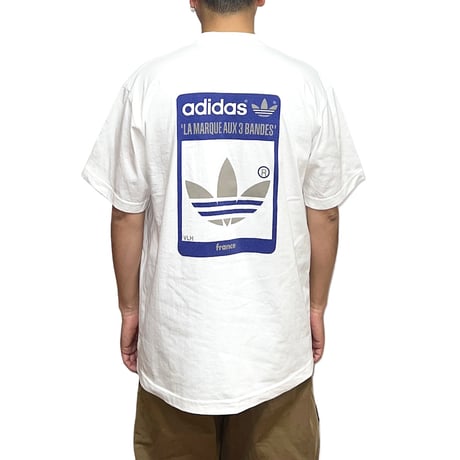 【USED】80's-90's adidas 'LA MARQUE AUX 3 BANDES' T-SHIRT