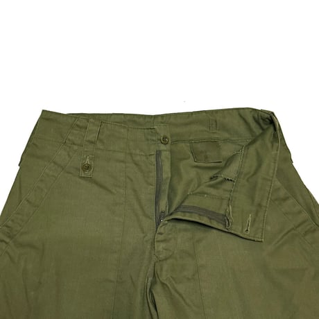 【USED】90s British Army Olive Fatigue Pants with Single Cargo Pocket