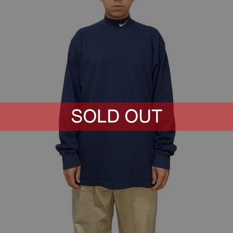【USED】90'S-00'S NIKE MOCK-NECK L/S T-SHIRT