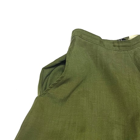 【USED】90's tricot COMME des GARCONS LINEN LONG SKIRT KHAKI
