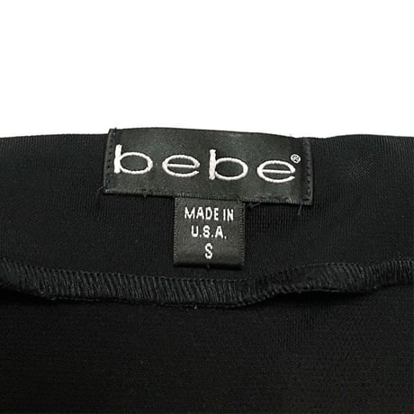 【USED】00'S bebe FRILLS SKIRT BLACK