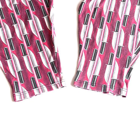 【USED】80'S-90'S KNIFE PATTERNS EASY PANTS