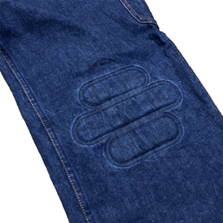【USED】90'S W.&L.T. MECHANICAL DENIM TROUSERS