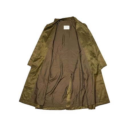 【USED】90's LANVIN Studio SATIN BROWN KHAKI COAT