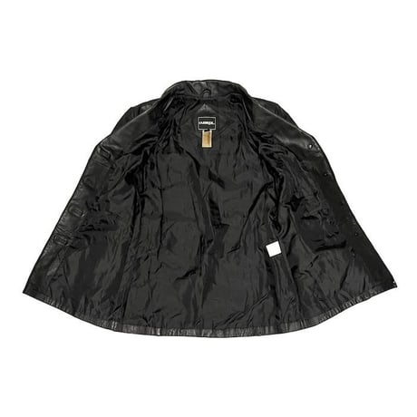 【USED】00'S OUTBROOK LEATHER JACKET BLACK