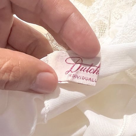 【USED】70'S Dutchess LINGERIE DRESS WHITE