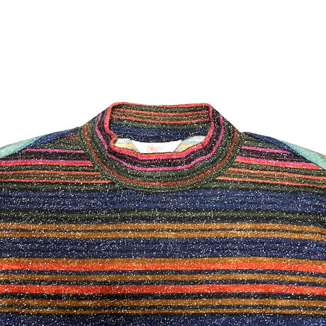 【USED】00's Candie's GLITTER BORDER KNIT TOP