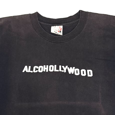 【USED】90's XLARGE “ALCOHOLLYWOOD” Fade T-shirt Made in USA