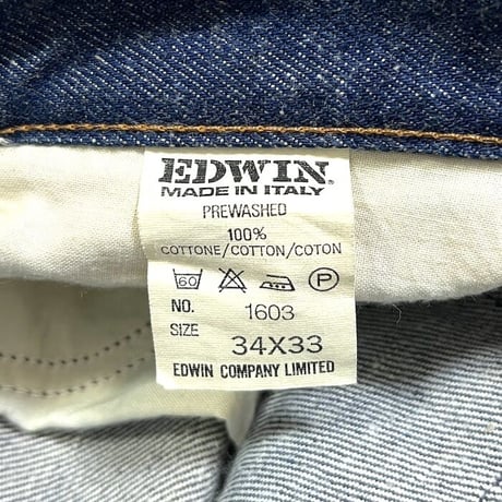 【DEAD STOCK】80'S-90'S EDWIN DENIM PANTS MADE IN ITALY