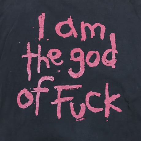 【USED】90'S MARILYN MANSON  "I AM THE GOD OF FUCK" T-SHIRT