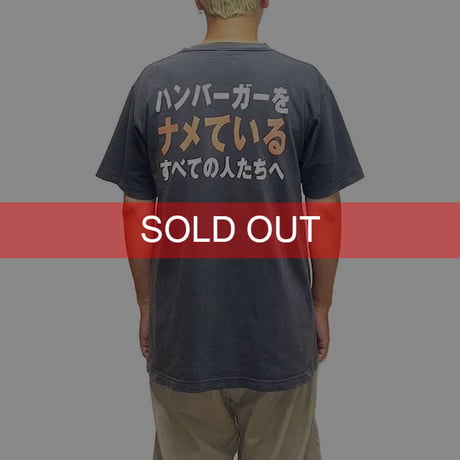 【USED】00'S MCDONALD'S QUARTER POUNDER SUN FADED T-SHIRT