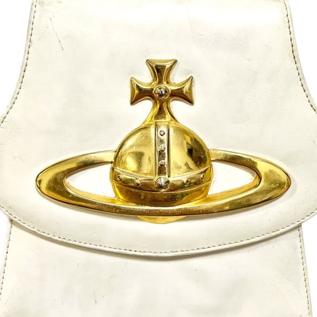 【USED】90'S VIVIENNE WESTWOOD × BRACCIALINI BIG ORB HANDBAG
