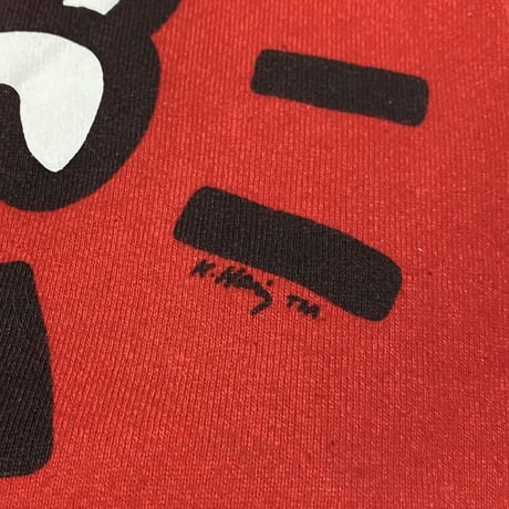 【USED】90'S KEITH HARING "RADIANT BABY & BARKING DOG" SWEAT SHIRT