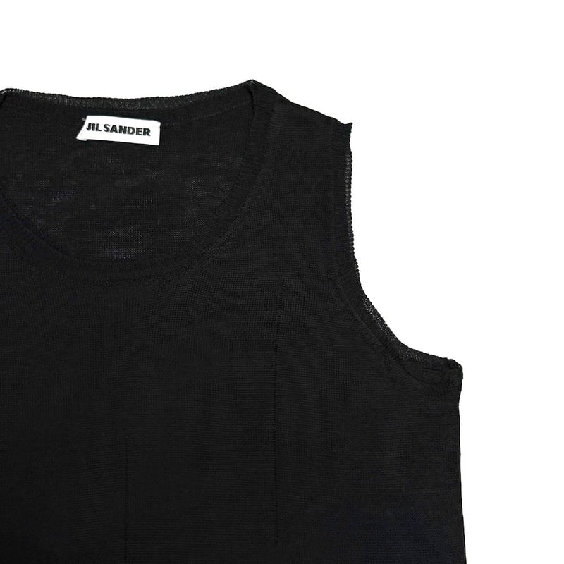 USED】00's JIL SANDER Sheer Viscose Knit Tank T