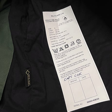 【USED】2010's RAF "MK4" COLD WEATHER GORE-TEX FLIGHT JACKET