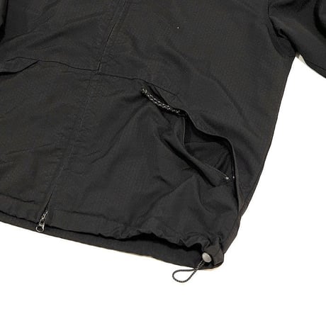 【USED】00'S STUSSY RIPSTOP NYLON HOODED JACKET BLACK