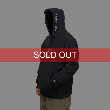 【USED】90'S DRAGON SUN LOGO HOODIE