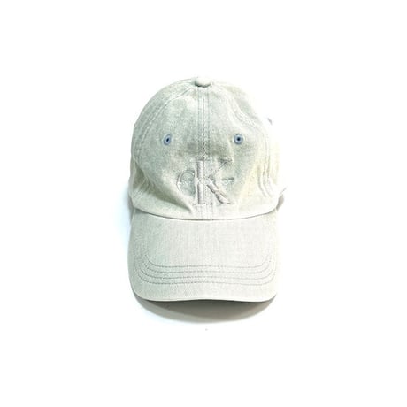【USED】90'S CK CALVIN KLEIN JEANS ICE BLUE DENIM CAP