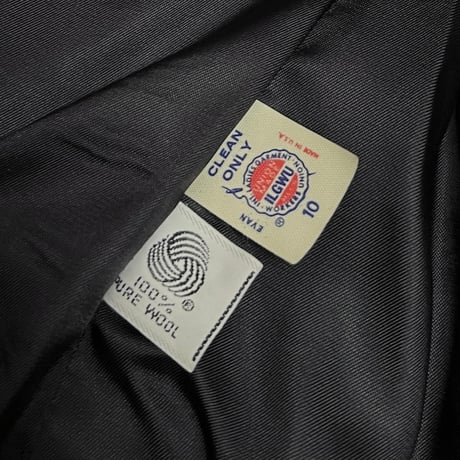 【USED】70's Evan Picone UNION MADE NAVY BLAZER