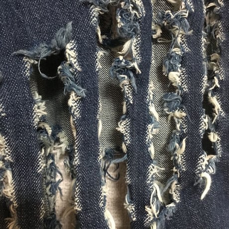 【USED】00'S VIVIENNE WESTWOOD MAN "CUT & SLASH" DENIM PANTS