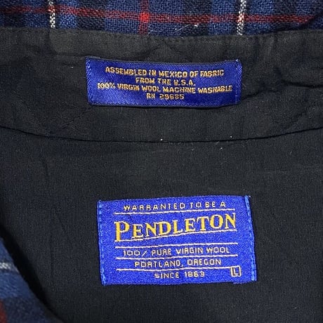 【USED】00'S PENDLETON TARTAN CHECK WOOL SHIRT