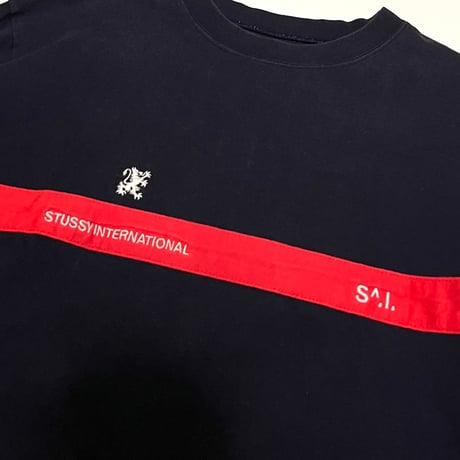 【USED】90's-00's STUSSY FRENCH FIREMAN L/S T-SHIRT