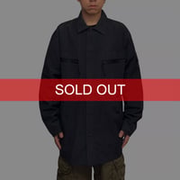 【USED】00's POLO JEANS COMPANY Ralph Lauren Packable Field Shirt Jacket Fade Black