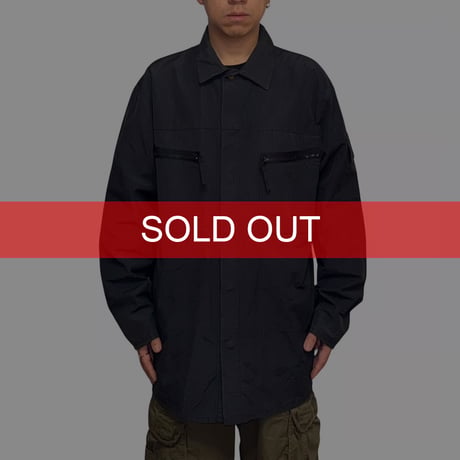 【USED】00's POLO JEANS COMPANY Ralph Lauren Packable Field Shirt Jacket Fade Black