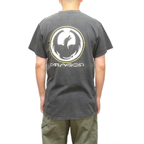【USED】90'S-00'S DRAGON CENTER LOGO T-SHIRT