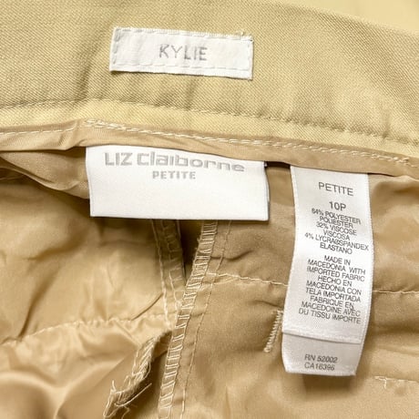 【USED】00's LIZ claiborne SLACKS BEIGE