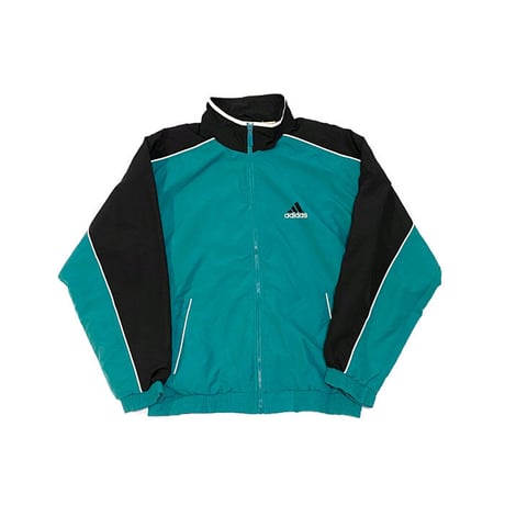【USED】00'S ADIDAS PERFORMANCE LOGO JACKET EMERALD GREEN