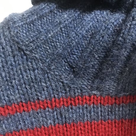 【USED】90'S CK CALVIN KLEIN JEANS HI-NECK WOOL SWEATER