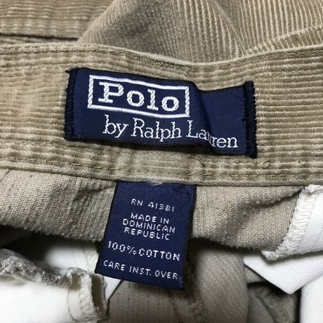 【USED】90'S POLO BY RALPH LAUREN CORDUROY CARGO SHORTS