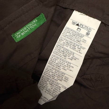 【USED】00's UNITED COLORS OF BENETTON Lightweight Nylon Cargo Pants