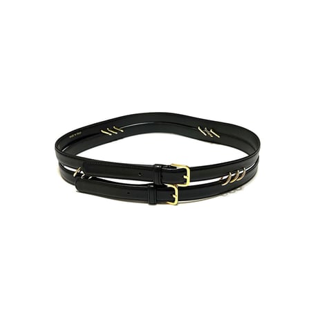 【USED】90s Valentino Garavani DOUBLE BELT