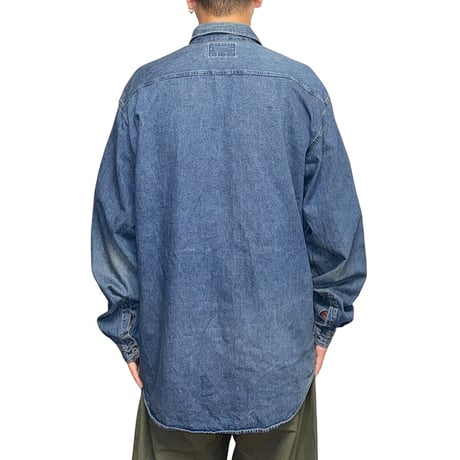 【USED】90's ARAMNI JEANS Dungaree Shirt