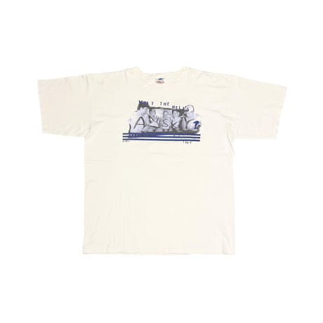 【USED】90's adidas × New York Yankees Photo Graphic T-shirt Made in USA