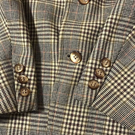 【USED】VINTAGE CLASSIC CHECK TAILORED JACKET