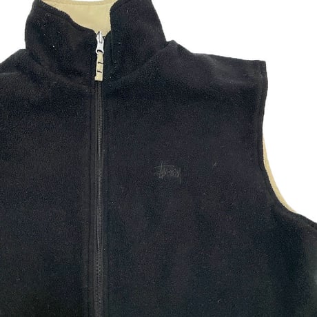 【USED】90'S-00'S STUSSY REVERSIBLE VEST