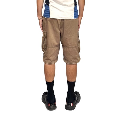 【USED】00's Nike Cargo Shorts Brown Cotton Multi Pocket