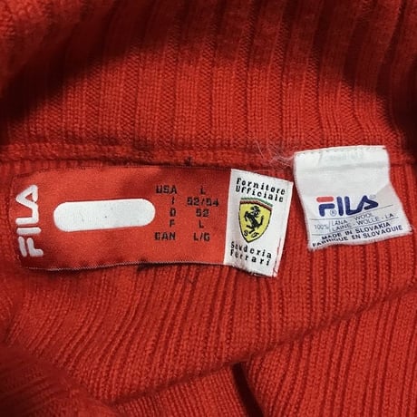 【USED】00'S FILA RACING TYPE SWEATER