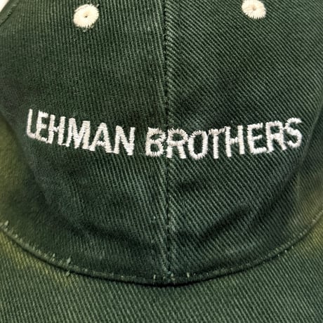 【USED】00's  Lehman Brothers CAP KHAKI