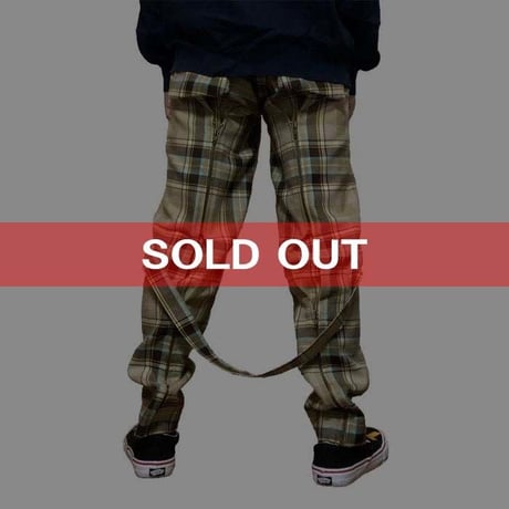 【USED】90'S VIVIENNE WESTWOOD TARTAN CHECK BONDAGE TROUSERS
