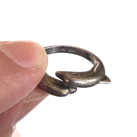 【USED】Vintage SILVER DOLPHIN RING