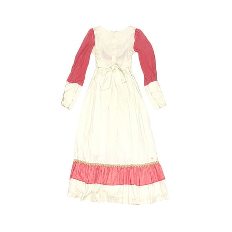 【USED】70'S Gunne Sax? TYROLEAN EMBROIDERY MAXI DRESS