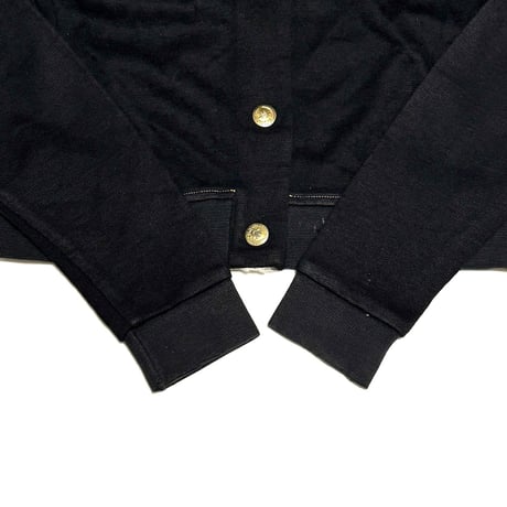 【USED】90's MOSCHINO JEANS “To Jeans or Not to Jeans?” Cropped Knit Jacket