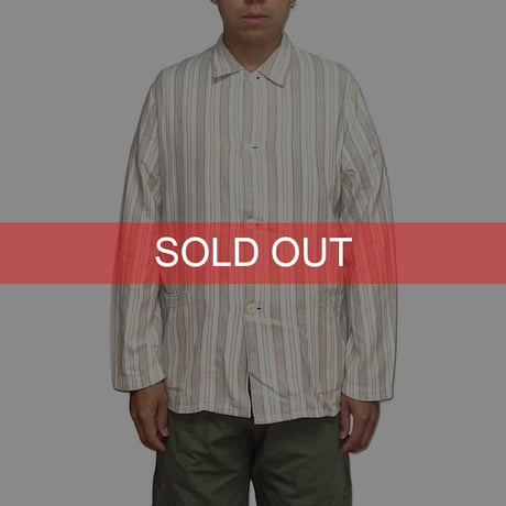 【USED】70's Eichsfeld Konfektion STRIPE WORK SHIRT JACKET②