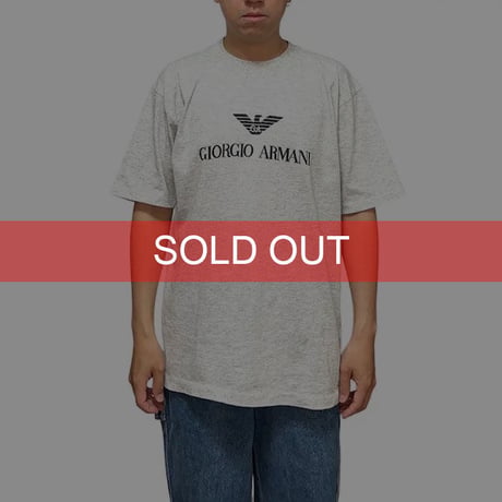 【USED】90'S EMPORIO ARMANI LOGO T-SHIRT