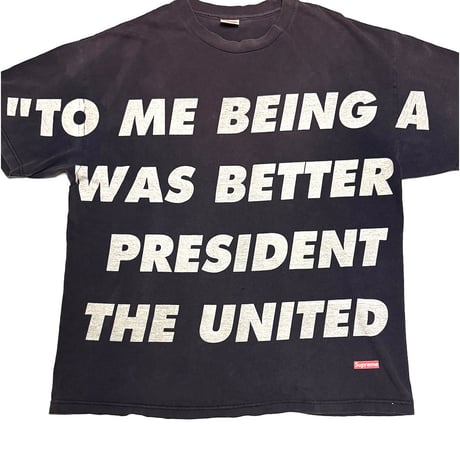 【USED】SUPREME × TET 2007AW Goodfellas “Gangster” T-shirt Fade Black
